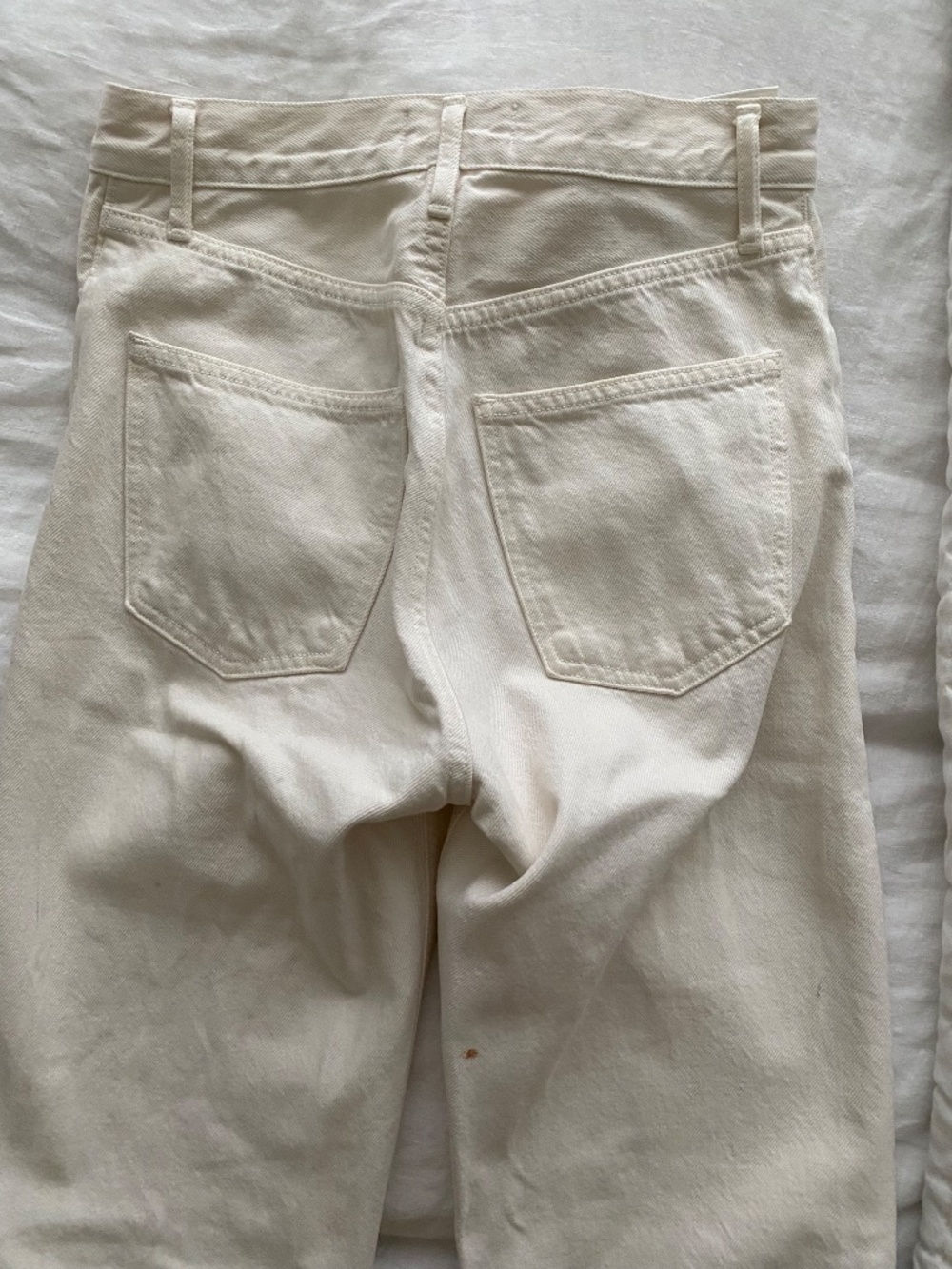 AGOLDE 90's Pinch Jeans - Ecru- Size 23 - Picture 9 of 10